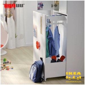کمد لباس با واحد بیرون کش ایکیا مدل IKEA SMÅSTAD