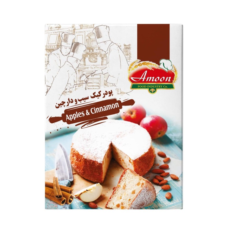 پودر کیک سیب و دارچین آمون