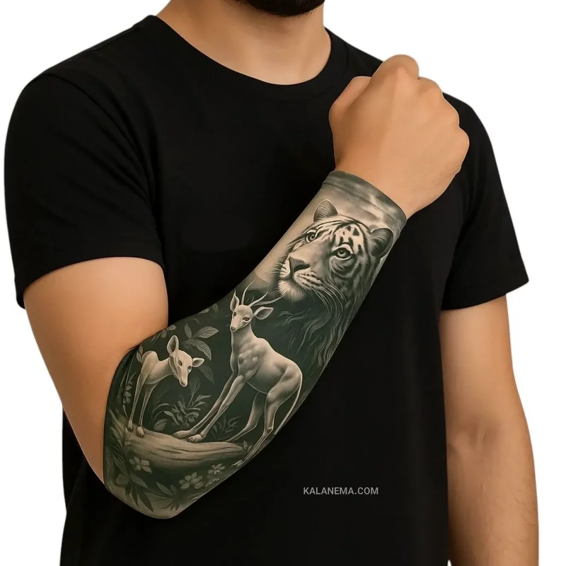 ساق دست پارچه ای طرح دار مدل اسپرت مردانه