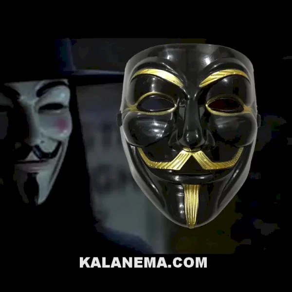 ماسک هکر مشکی انانیموس anonymous