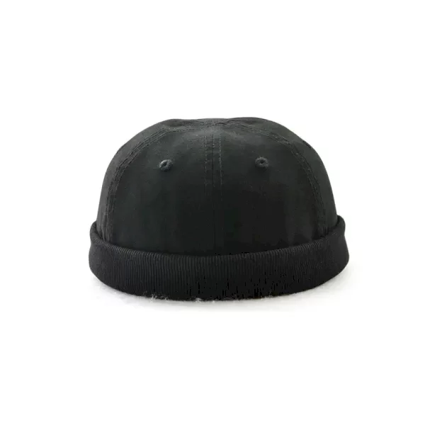 کلاه لئونی مشکی ساده کتان (کلاه لئونی اصل)