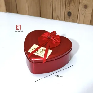 باکس هدیه ولنتاین دخترانه Love | خرسی، رز قرمز و جعبه قلبی کوچک