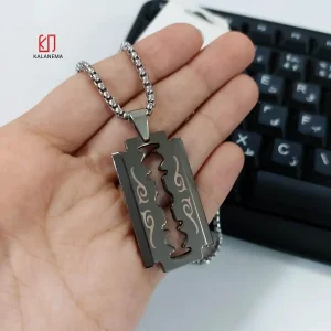 گردنبند طرح تیغ مدل دراگون/ با زنجیر