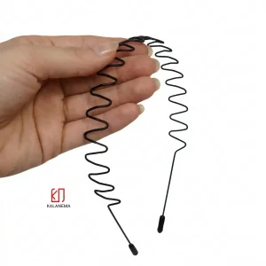 تل مو مردانه فلزی طرح زیگزاگی (با محافظ گوش)