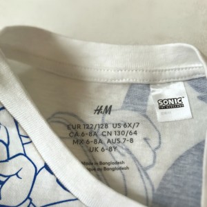 تیشرت سونیک H&amp;M