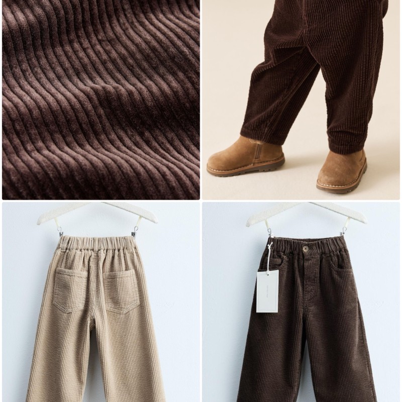 شلوار مخمل نیم‌بگ بچگانه ZARA