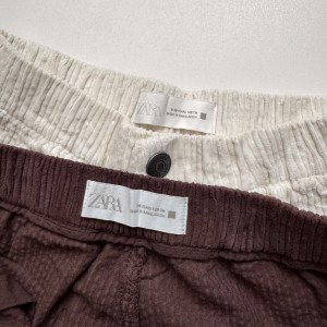 شلوار مخمل نیم‌بگ بچگانه ZARA