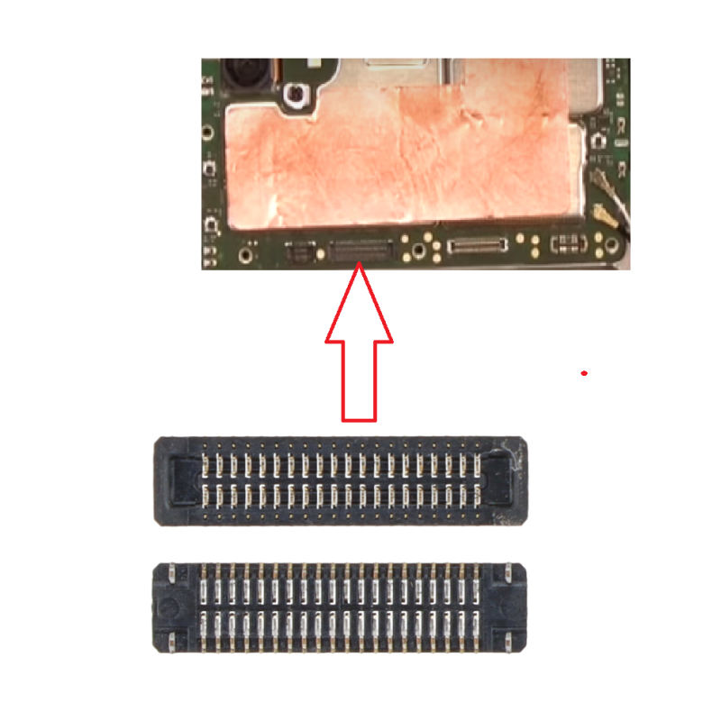 کانکتور ال سی دی  روی برد A22-5G