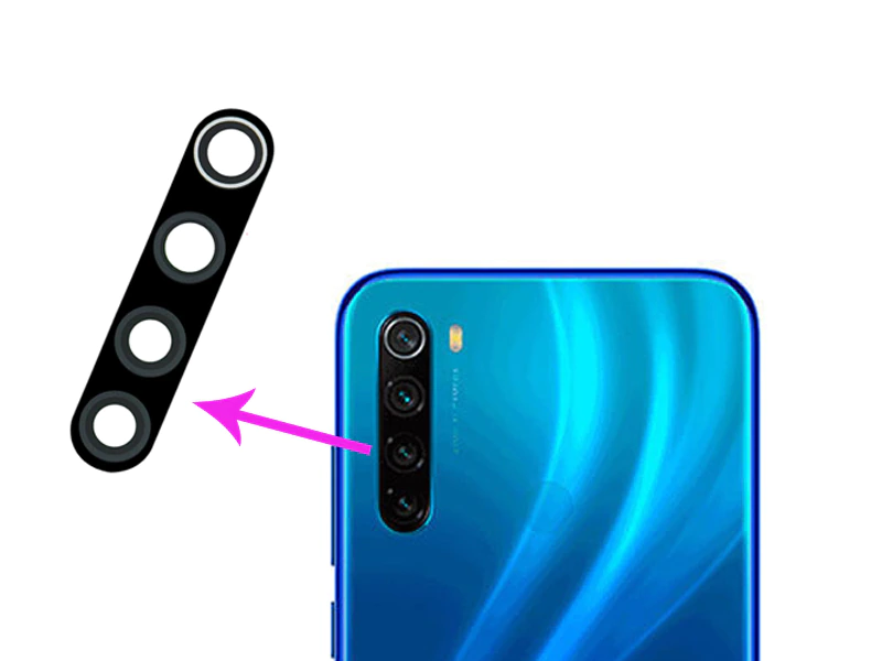 شیشه لنز شیامی NOTE 8