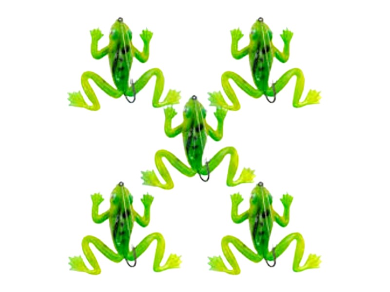 طعمه ماهیگیری قورباغه ژله ای ضد خزه تک قلاب