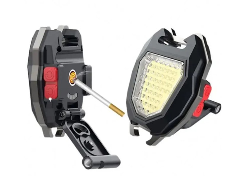 چراغ قوه و فندک چندکاره COB مدل W5144