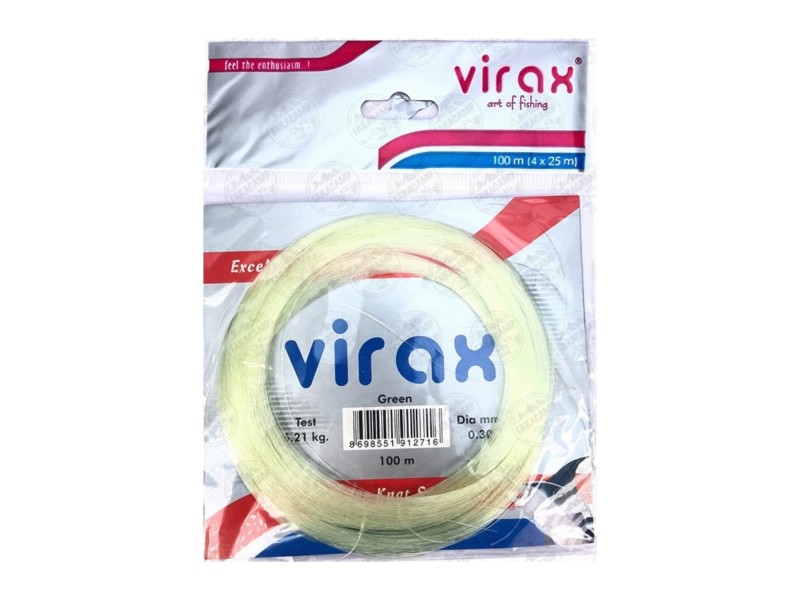 نخ ماهیگیری متصل سبز کم رنگ ویراکس VIRAX