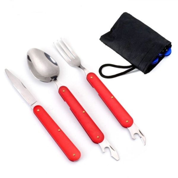 ست قاشق چنگال و چاقو کوهنوردی King lion