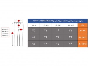 شلوار دخترانه شلوارک شو کچوا