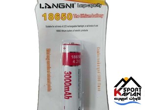 باطری شارژی 18650 برند لانگنی - باتری چراغ قوه