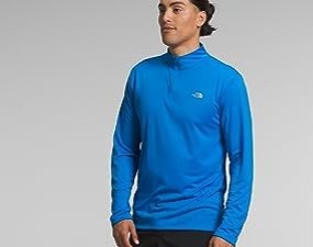 تیشرت کوهنوردی نیم زیپ طرح نورث فیس