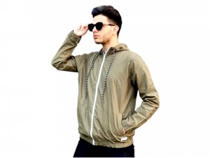 سویشرت بادگیر کوهنوردی بنگلادشی برشکا سبز BERSHKA