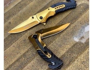 چاقو سفری بوکر طلایی F90