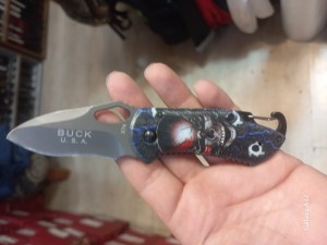 چاقو کوهنوردی باک طرح اسکلتی x74