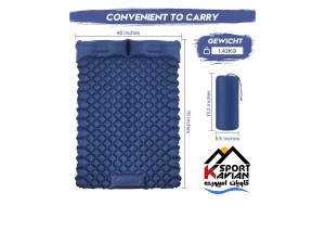 زیرانداز بادی دونفره کیسه خواب Outdoor مدل cloud wild