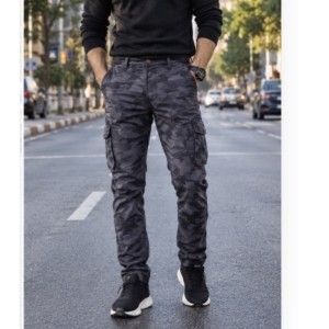 شلوار ۴ جیب کتان طرح چریکی ZARA