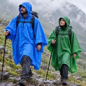 پانچو کوهنوردی آستین دار ضد آب طرح کمپسور