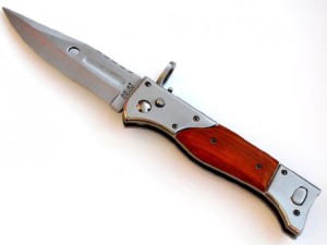 چاقو ضامن دار مدل ak_47 cccp