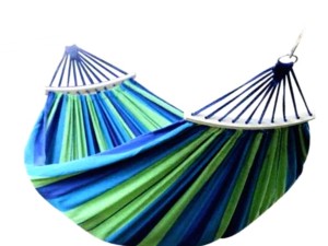 ننو (تخت آویز) کنفی مسافرتی دو نفره چوبدار