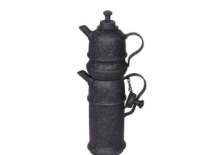 کتری و قوری سفری ذغالی (گداجوش) سایز متوسط