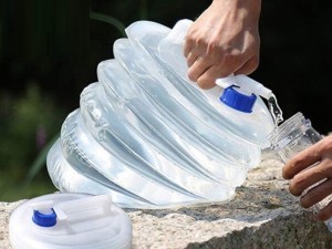 گالن آب تاشو استوانه ای ظرفیت 10 لیتر