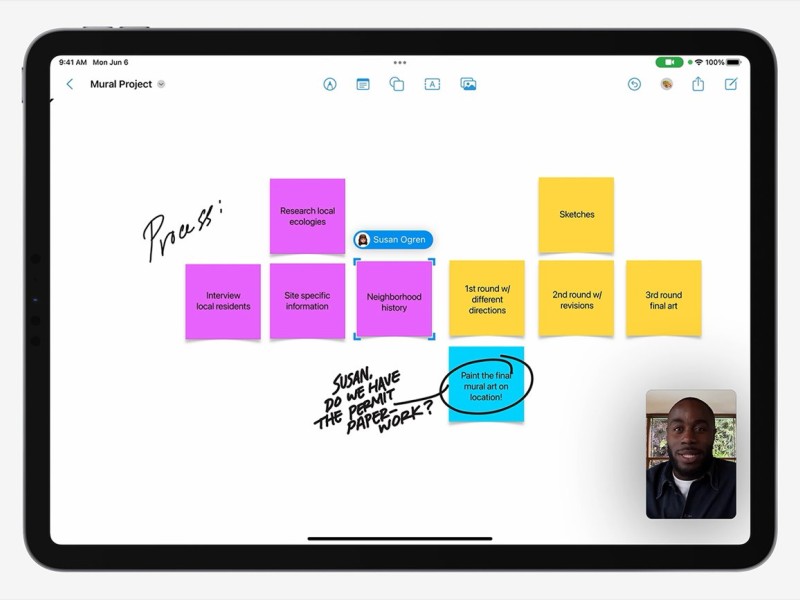 اپلیکیشن Freeform اپل معرفی شد؛ سرویس مشابه Microsoft Whiteboard برای همکاری روی پروژه‌ها