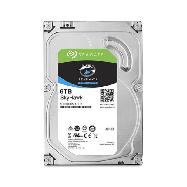 هارد مخصوص دوربین مدار بسته برند سیگیت مدل SkyHawk 6TB (ST6000VX001)