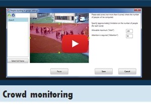 ماژول نظارت بر تجمعات نرم افزار مدیریت دوربینهای تحت شبکه ای او کورتکس eocortex Crowd monitoring module