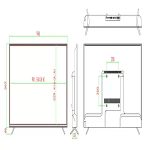 مانیتور 43 اینچ صنعتی جوویژن مدل JVS-43LED-A