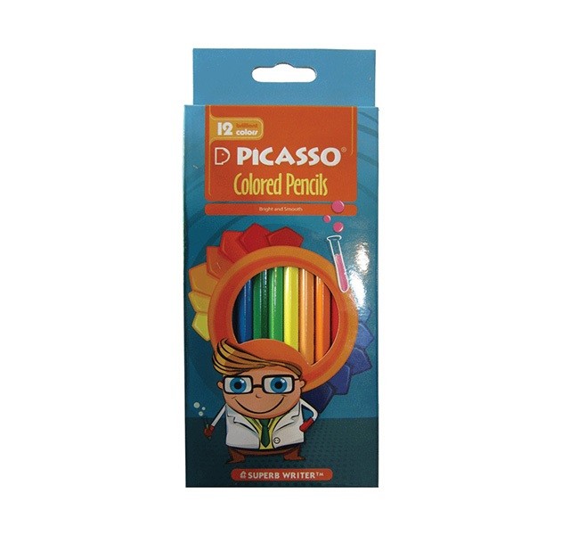 مداد رنگی 12 رنگ پیکاسو مدل superb writer