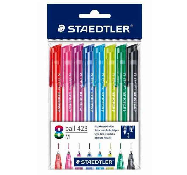 خودکار فشاری 8 رنگ استدلر