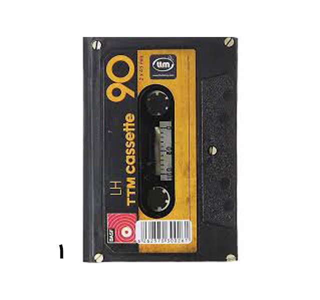 دفترچه یادداشت طرح نوارکاست کلیپس