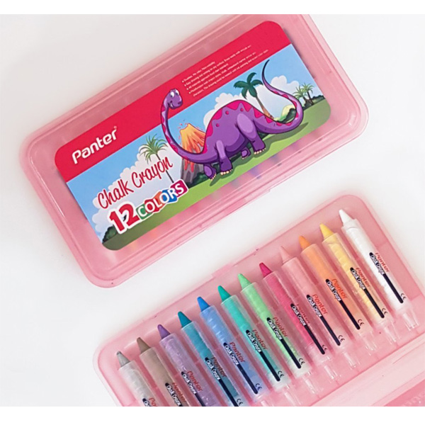 مداد شمعی 12 رنگ پنتر