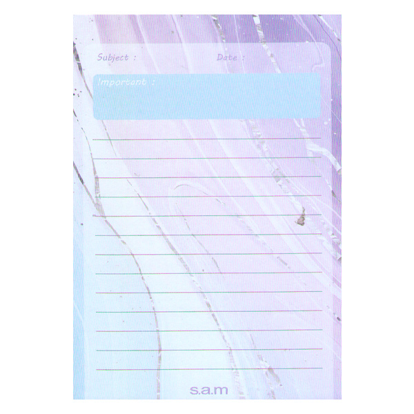 کاغذ یادداشت A6 سم طرح آبرنگی