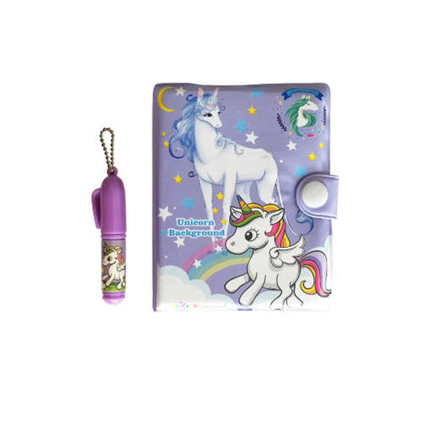 دفترچه  یادداشت طرح یونیکورن به همراه خودکار