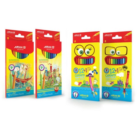 مداد رنگی 12 رنگ آریا مدل 3016