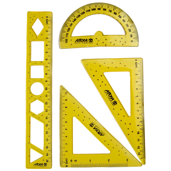 ست خط کش و نقاله ژله ای پالمو