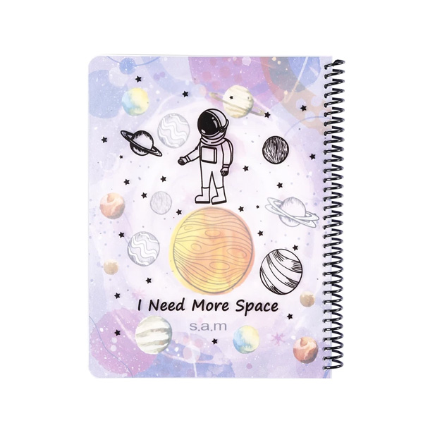 دفتر 100 برگ سم طرح فضانورد