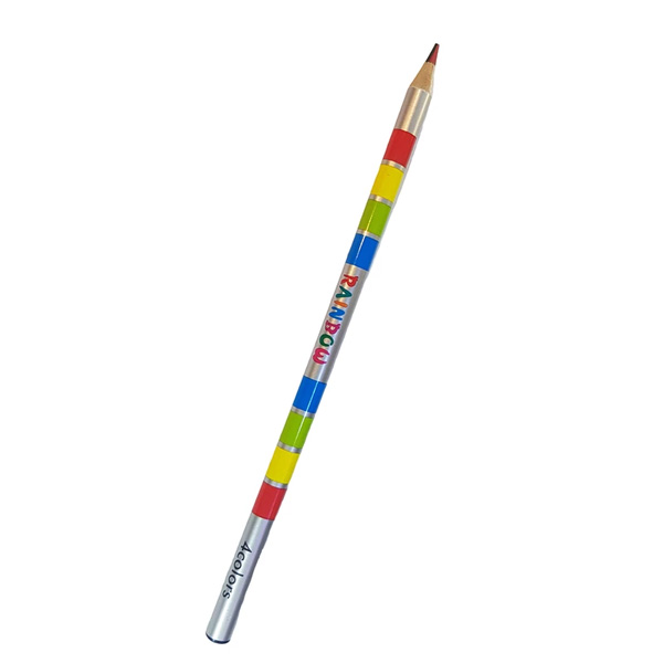 مداد چهار رنگ مدل رنگین کمان