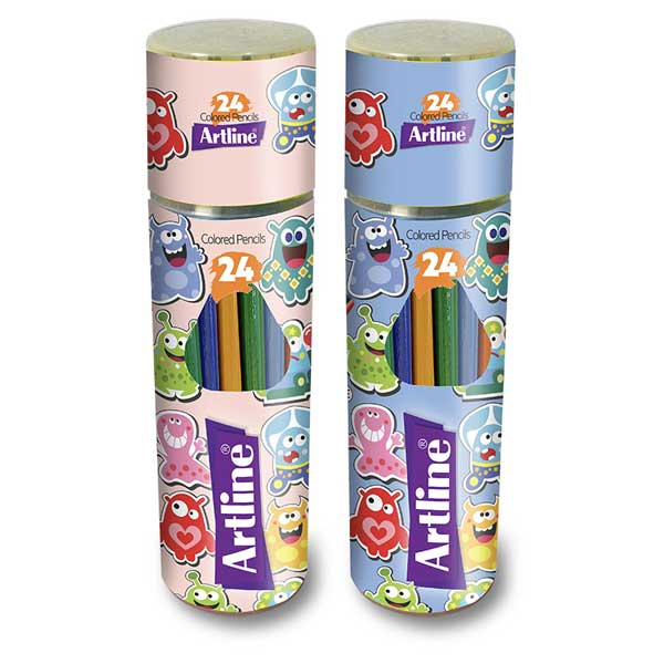 مداد رنگی 24 رنگ استوانه ای  آرت لاین