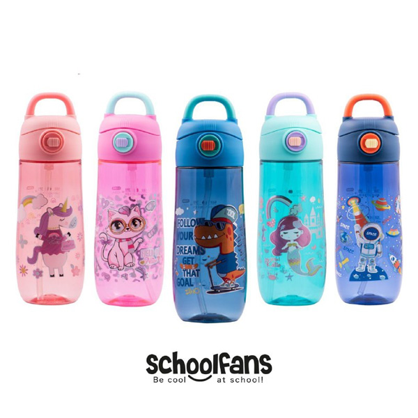 قمقمه 550 میل نی دار فانتزی اسکول فنس