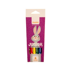 ماژیک رنگ آمیزی 6 رنگ اسکول فنس مدل junior