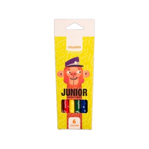 ماژیک رنگ آمیزی 6 رنگ اسکول فنس مدل junior