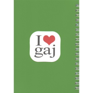 دفترچه یادداشت 60 برگ طرح I love Gaj گاجکو