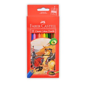 مداد رنگی 12 رنگ فابرکاستل مقوایی